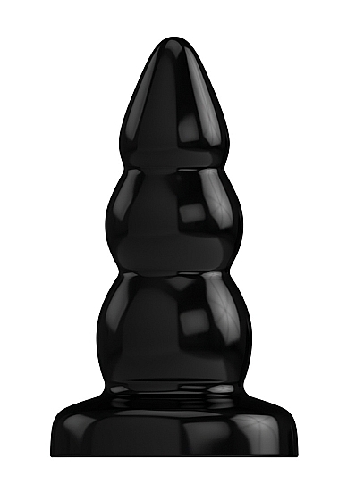 Buttplug - Rubber - 7 Inch - Model 6 - Black