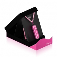 MiVibe Necklace Pink Beads & Pink Bullet