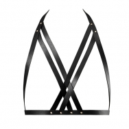 Bijoux Indiscrets - Maze Halter Bra Harness Black
