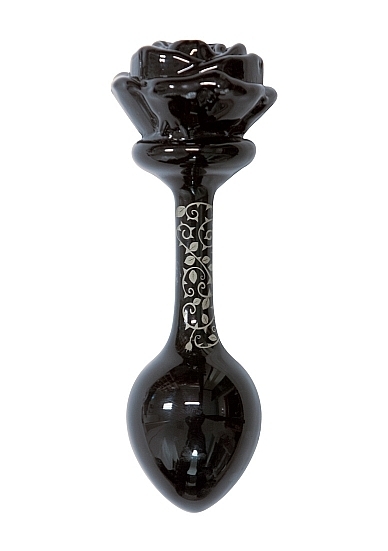 Glass Rose Butt Plug - Large