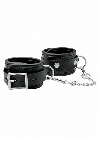 Premium Leather Wrist Cuff - Black