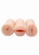 Jesse's Three-Way Stroker Set - Skin