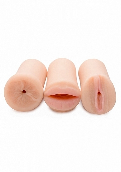 Jesse's Three-Way Stroker Set - Skin