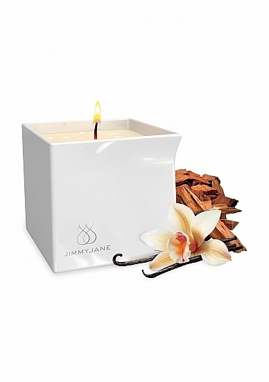 Afterglow Massage Oil Candle Vanilla Sandalwood - Whit