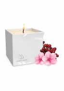 Afterglow Massage Oil Candle Berry Blossom - White