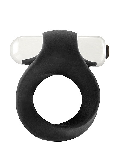 Infinity - Single Vibrating Cockring - Black