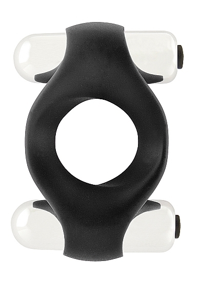 Infinity - Double Vibrating Cockring - Black