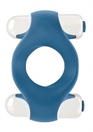 Infinity - Double Vibrating Cockring - Blue