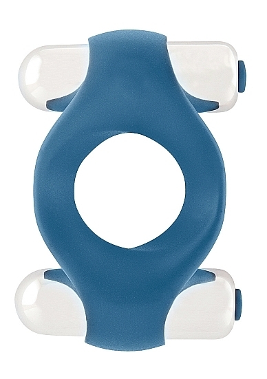 Infinity - Double Vibrating Cockring - Blue