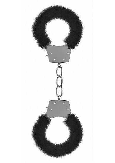 Pleasure Handcuffs Furry - Black