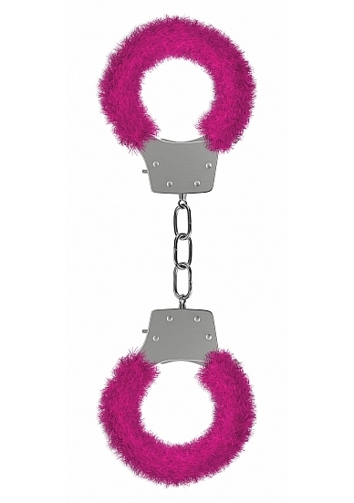 Pleasure Handcuffs Furry - Pink