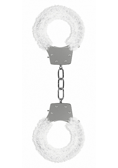 Pleasure Handcuffs Furry - White