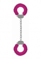 Pleasure Legcuffs Furry - Pink