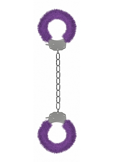 Pleasure Legcuffs Furry - Purple
