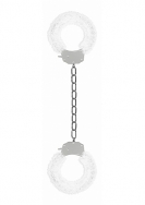 Pleasure Legcuffs Furry - White