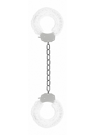 Pleasure Legcuffs Furry - White