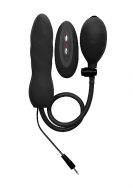 Inflatable Vibrating Silicone Twist - Black