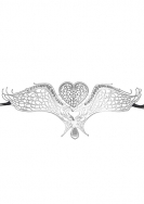 Swan Masquerade Mask - Silver