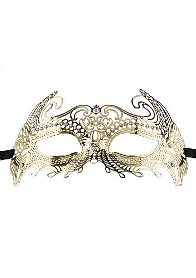 Sea Goddes Masquerade Mask - Gold