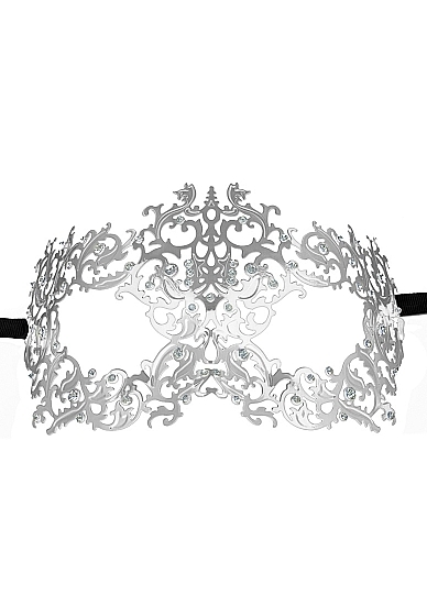 Forrest Queen Masquerade Mask - Silver