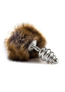 Extra Feel Bunny Tail Buttplug - Silver