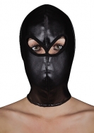 Extreme Leather Hood with Ribon Ties