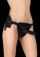 Deluxe Silicone Strap On - 8 Inch - Black