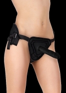 Deluxe Silicone Strap On - 8 Inch - Black