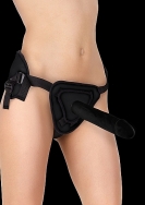 Deluxe Silicone Strap On - 10 Inch - Black