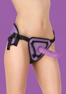 Deluxe Silicone Strap On - 8 Inch - Purple