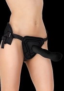 Deluxe Silicone Strap On - 10 Inch - Black