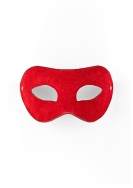 Eye Mask - Suede - Red
