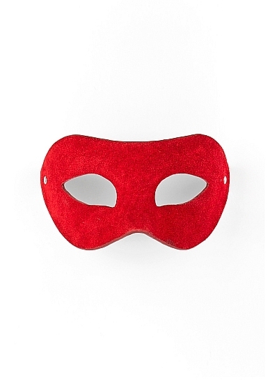 Eye Mask - Suede - Red