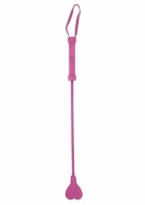 Heart Tipped Crop - Suede - Purple