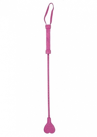 Heart Tipped Crop - Suede - Purple