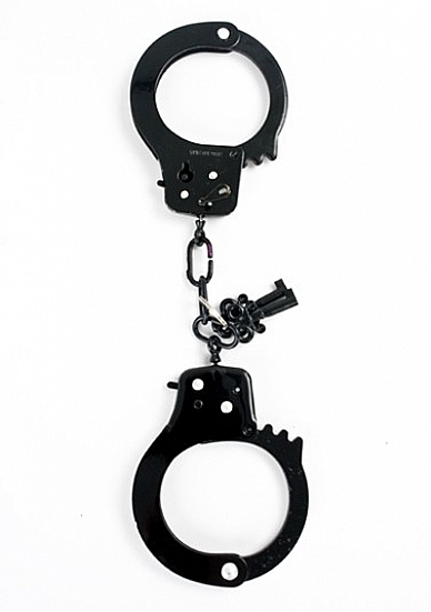 Metal Designer Handcuffs Black