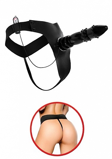 Black Magic Vibrating Strap On