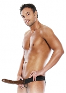 10 Inch Chocolate Dream Hollow Strap-On