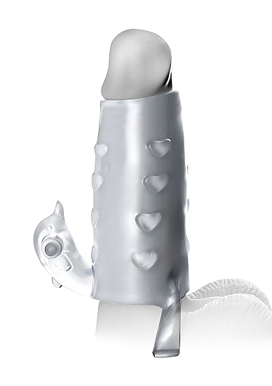 Vibrating Deluxe Penis Enhancer - Clear