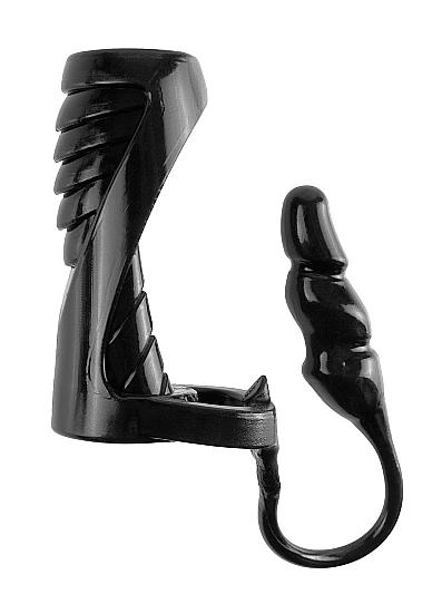 Extreme Enhancer with Anal Plug - Black