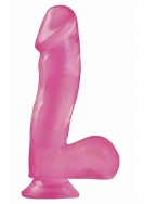 6.5 Inch Dong with Suction Cup - Pink