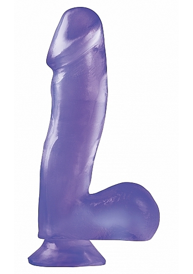6.5 Inch Dong with Suction Cup - Purple
