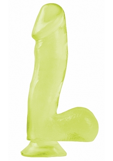 6.5 Inch Dong with Suction Cup - Glow in the Dark