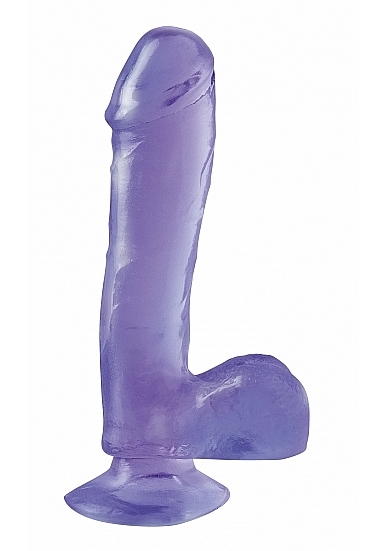 7.5 Inch Dong with Suction Cup - Purple