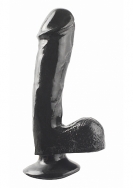 7.5 Inch Dong With Suction Cup - Black