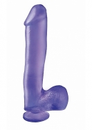 10 Inch Dong with Suction Cup - Purple