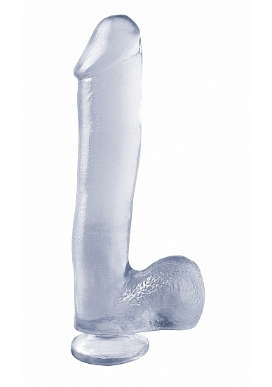 10 Inch Dong with Suction Cup - Transparent