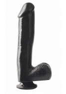 10 Inch Dong With Suction Cup - Black