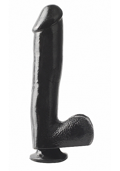 10 Inch Dong With Suction Cup - Black