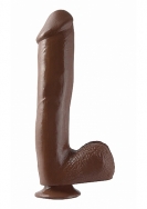 10 Inch Dong with Suction Cup - Brown